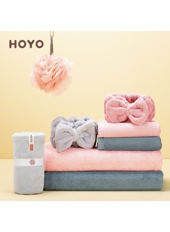 Hoyo Hair Towel, Hair Dryer Cap, Hair Tie, Bath Flower, Toiletry Set Of 5 Pieces, Gift Set For Return Gifts, High-end Custom Gift Box - Image 4