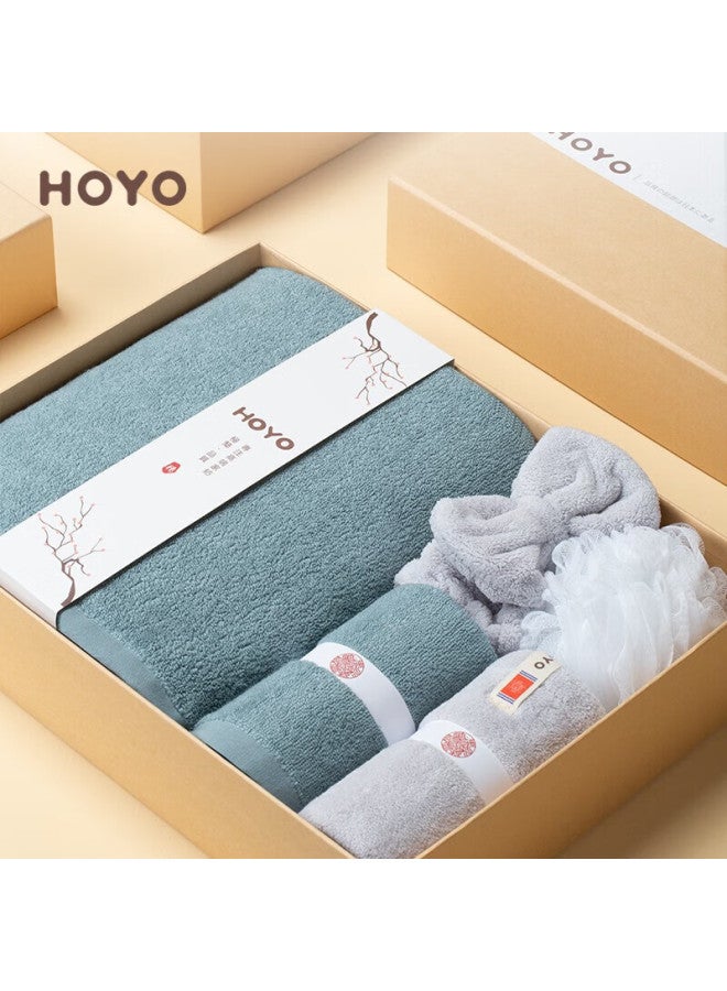 Hoyo Hair Towel, Hair Dryer Cap, Hair Tie, Bath Flower, Toiletry Set Of 5 Pieces, Gift Set For Return Gifts, High-end Custom Gift Box - Image 3