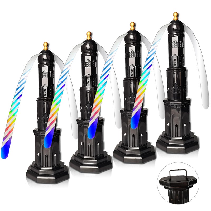 PATIOSIR 4pack Food Fan for Indoor Meals,Portable Fan for Restaurant,Party,Picnic,Outdoor Dinner(Black) - Image 1