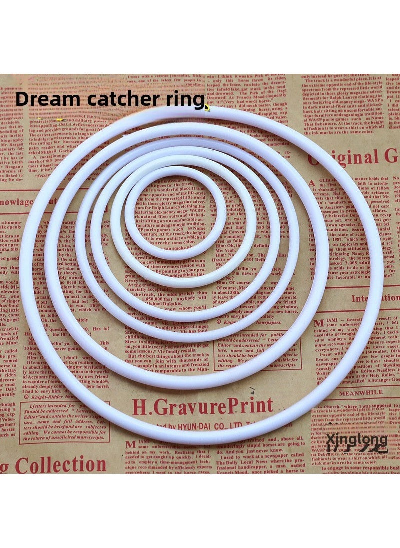 DIY Dreamcatcher Rings White Craft Hoops 35CM 1 