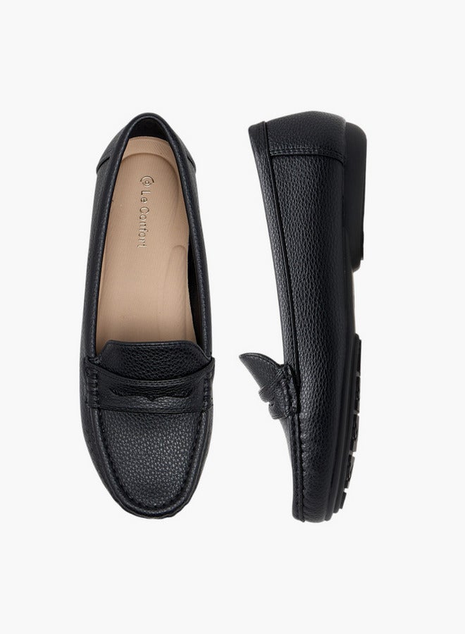Le Confort Solid Slip-On Moccasins - Image 1