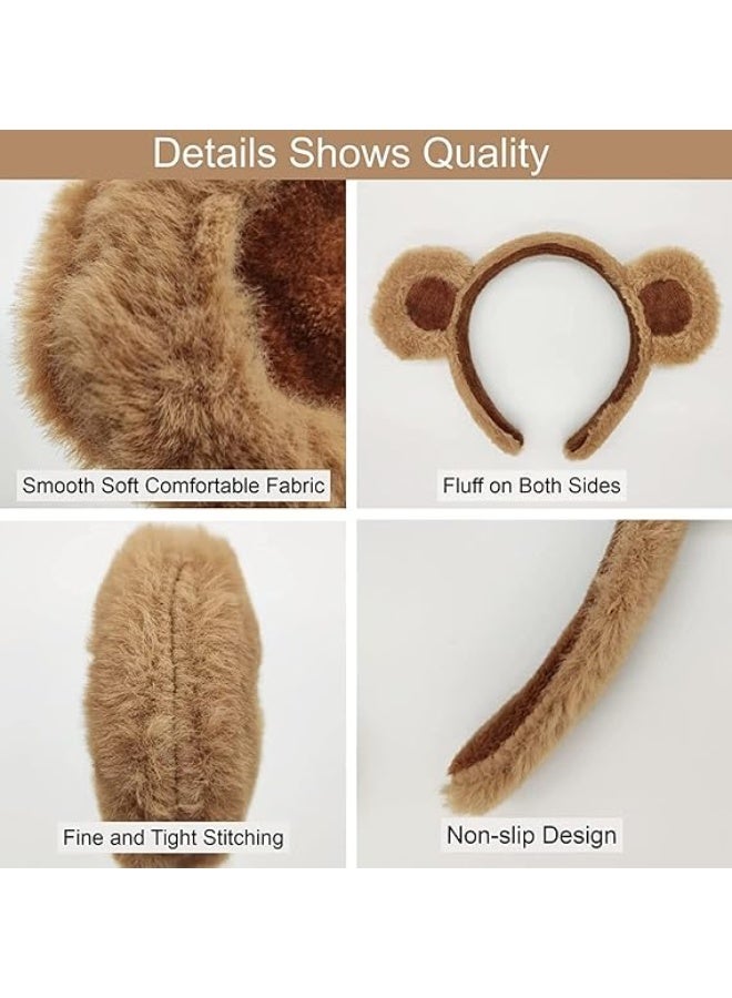 2 Pack Bear Ears Headband for Adult Women, Face Wash Headband, Costume Decoration, Soft and Durable for Party, Dance, Show, Cosplay - Image 4