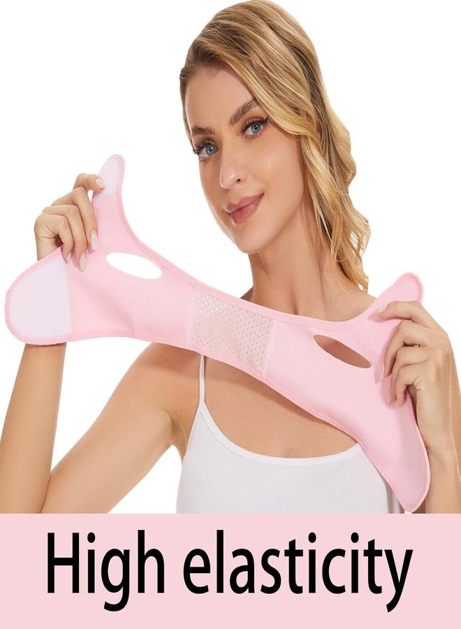 Doville Silicone V Face Mask Face Lift Up Belt Facial Slimming Bandage Mask Cheek,Chin,Neck Slimming Thin Belt Face Slim Lift Band Mask Double Chin Reducer for Women and Men Tightening Skin - Image 4
