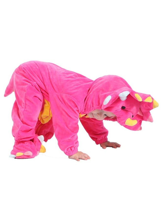 HSCTEK Baby Dinosaur Costume , Infant Triceratops Costume for Baby Girls Boys, Baby Halloween Costume for Toddler Newborn 6-9Months - Image 4