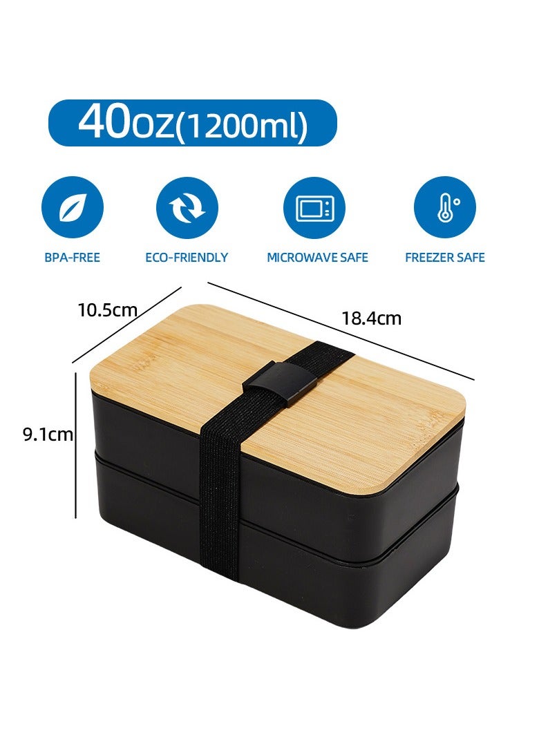 عام يمكن تسخين صندوق الغداء في فرن الميكروويف ، وينقسم صندوق بينتو ذو السعة الكبيرة إلى مقصورات. مجموعة صندوق غداء الطلاب ، صندوق غداء محمول للعاملين في المكتب. - Image 3