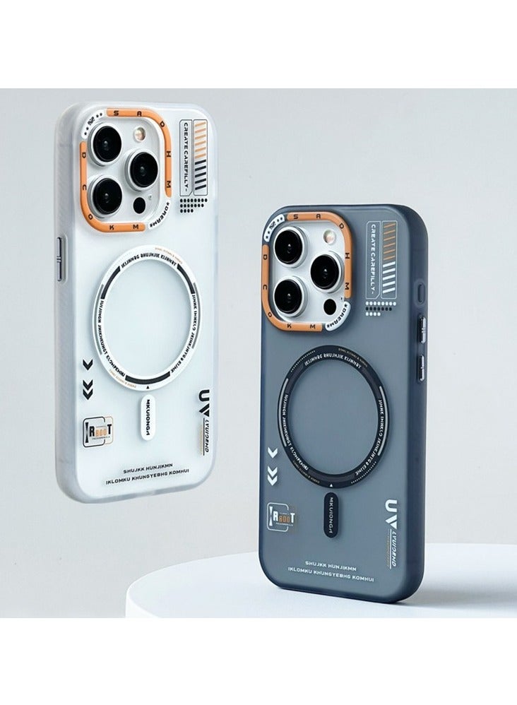 general Phone case for iPhone16 ProMax/16Pro/16Plus/16 (2024), magnetic matte fashion phone case, compatible with car stand and wireless charging, anti-drop protection back case - Image 2