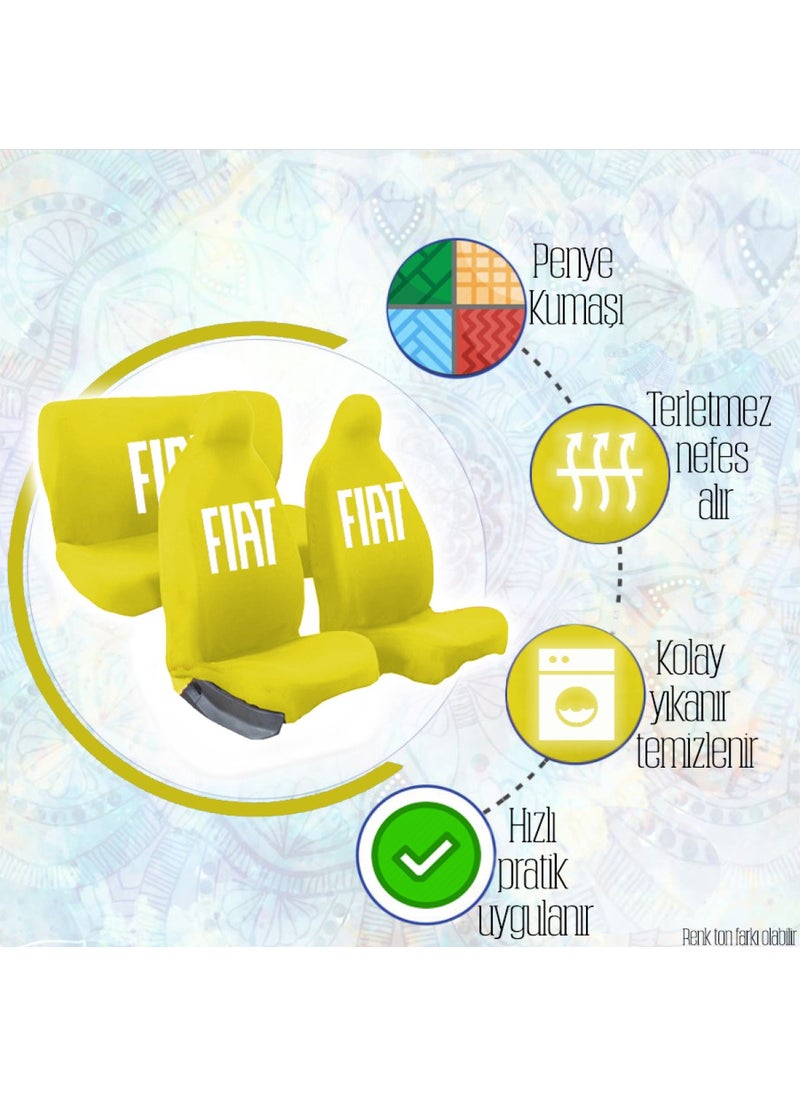Mirsepet - Fiat Panda Car Seat Cover 4 Piece Set - Image 1