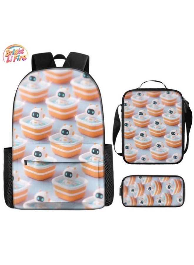 Bright Li Fire Fun cartoon print three-piece surprise online! Outing/Sports/Learning Universal | Cute Design + Super Practical Combination - 20 - Image 1