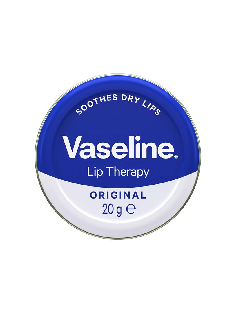 Vaseline Lip Therapy Petroleum Jelly Original, Moisturization & Lip Care, 20g