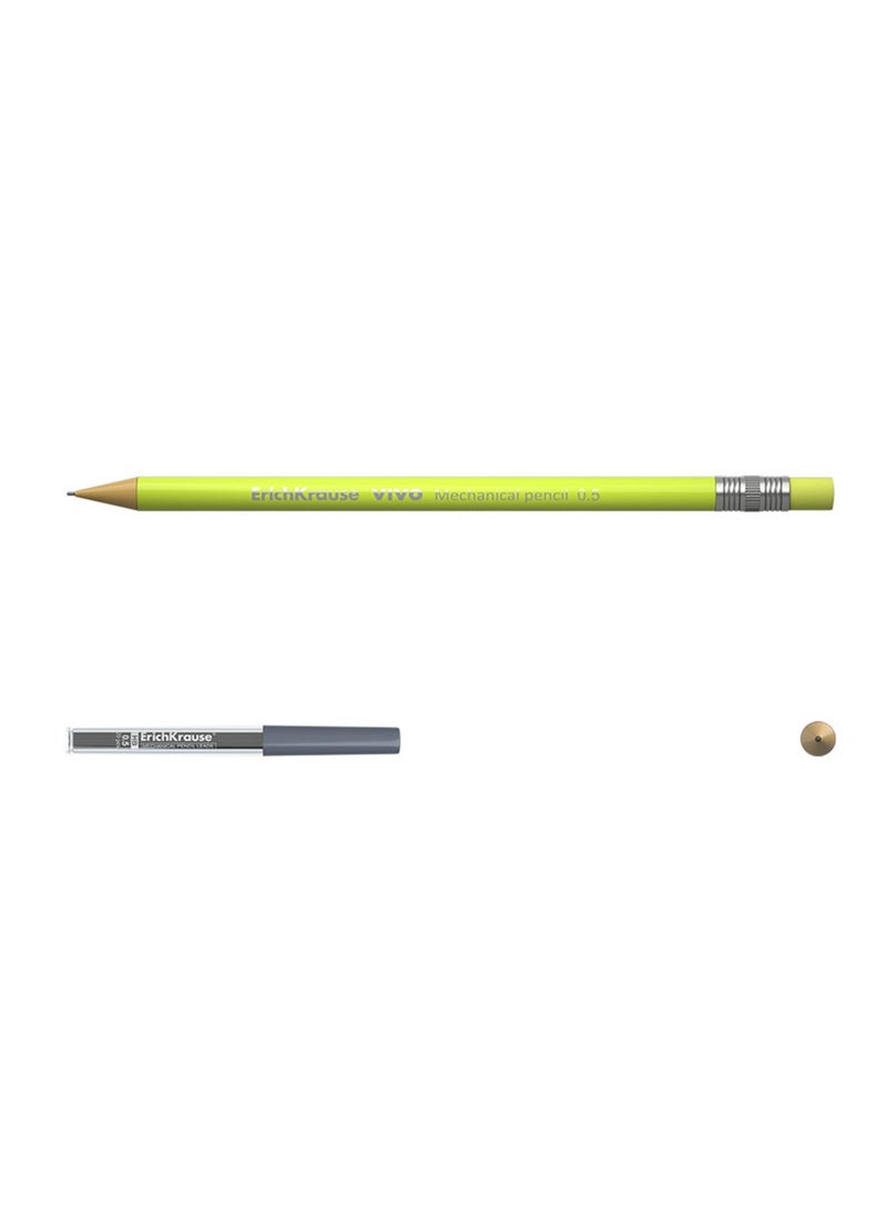 ErichKrause 1-Piece Mechanical Pencil 0.5mm Thickness Assorted Barrel Colours With A Pack Of 20 Leads - Image 3