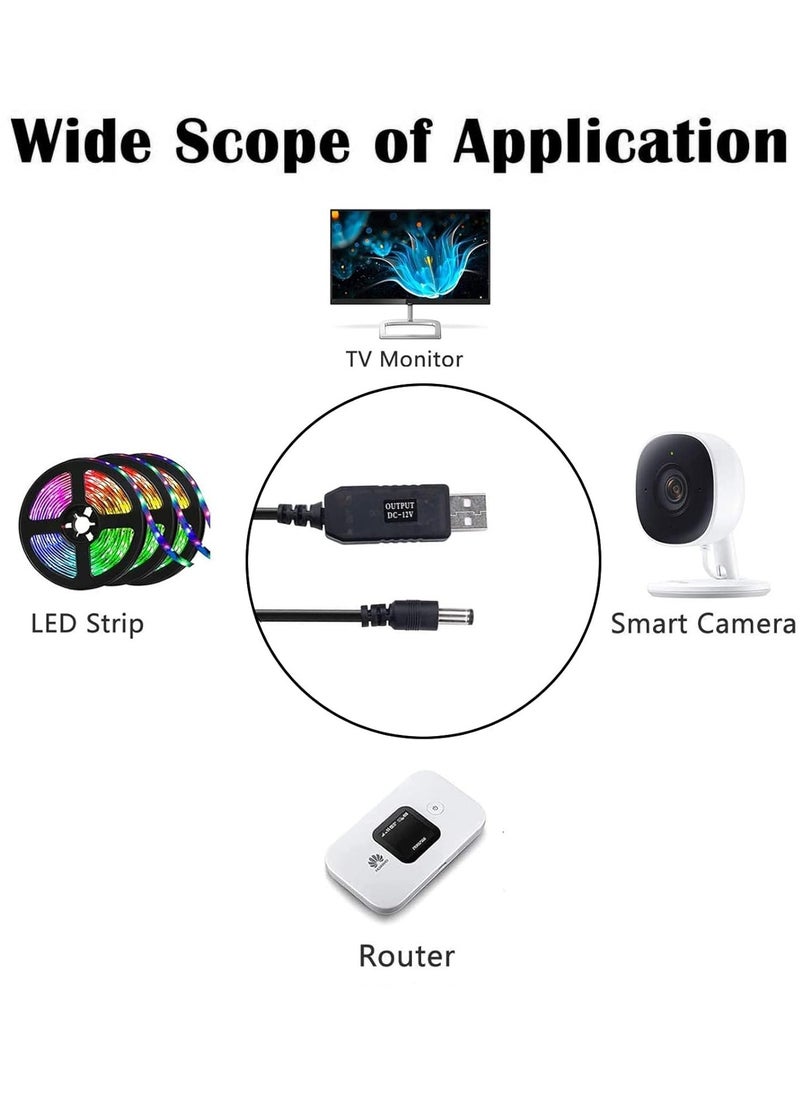 أوريجنال - USB تيار مستمر 5 فولت إلى 12 فولت كابل التوجيه تصعيد كابل الطاقة - Image 1