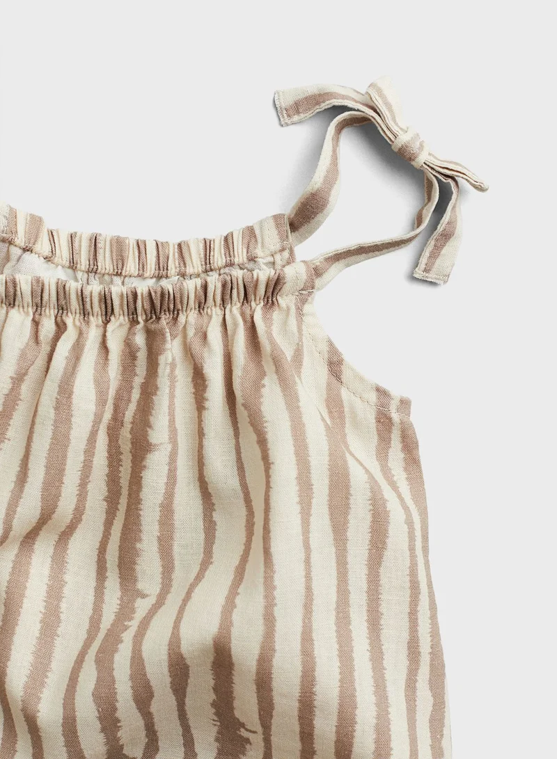 H&M Striped Tie-Strap Dress