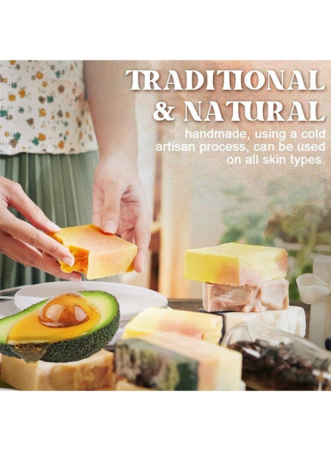 Hoygi Avocado Soap, Handmade Avocado Soap, Avocado Nourishing Brightening Bath Soap, Deep Cleansing, Women's Face and Body Soap for All Skin Types 100g - Image 2