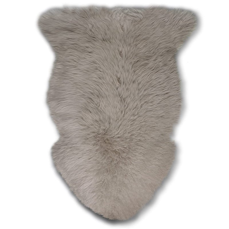 WaySoft New Zealand Sheepskin Area Rug â€“ Genuine Fluffy Wool, Multiple Sizes, Bedroom or Living Room Decor(2ft x 3ft,Grey Beige) - Image 2