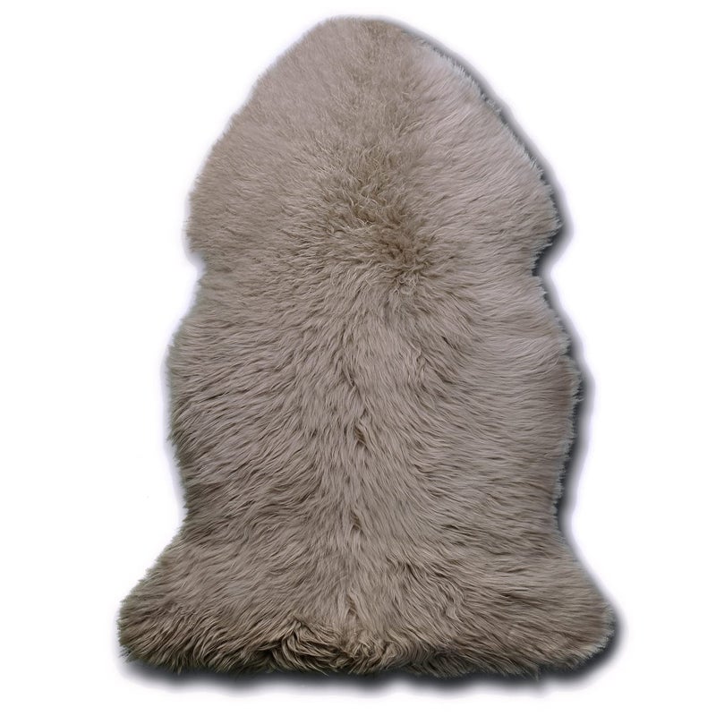 WaySoft New Zealand Sheepskin Area Rug â€“ Genuine Fluffy Wool, Multiple Sizes, Bedroom or Living Room Decor(2ft x 3ft,Grey Beige) - Image 1