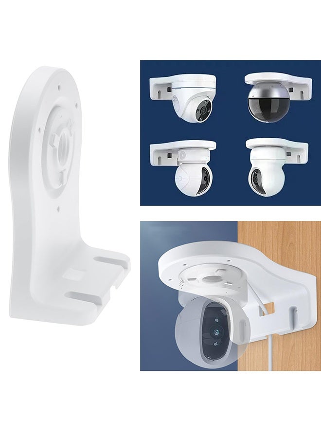 2 Pack Surveillance Camera Wall Mount Bracket for EZVIZ C6 C4 Series IP Camera Easy Installing,Plastic PT Cameras Holder Indoor, Support CCTV IP Cameras Cable Management  - Image 2