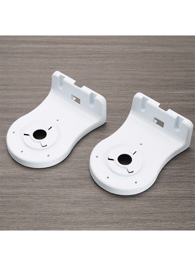 2 Pack Surveillance Camera Wall Mount Bracket for EZVIZ C6 C4 Series IP Camera Easy Installing,Plastic PT Cameras Holder Indoor, Support CCTV IP Cameras Cable Management  - Image 5