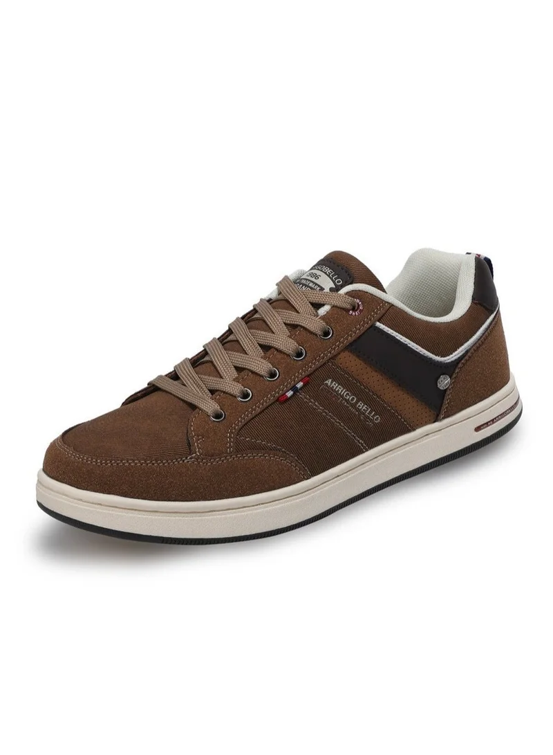 ARRIGO BELLO Men's Casual Low Top Sneakers Durable Leather Comfy Shoes for Daily Wear