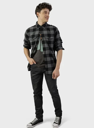 American Eagle Checked Regular Fit Shirt
