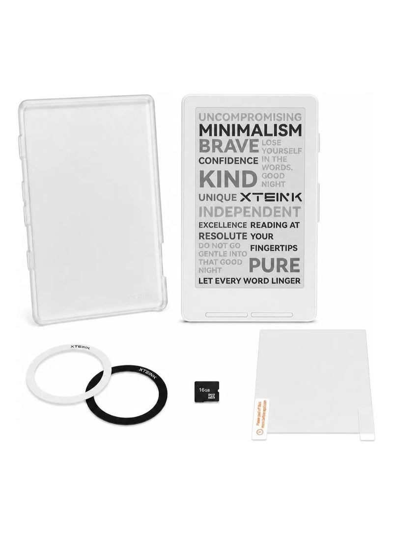 XTEINK X4 E-Book Reader 4.3" Small Portable Pocket E-Ink Reader With Physical Page-Turn,Ultra-Thin 0.23 inch&2.72 0Z Magnetic-Ready Design,Distraction-Free Reading, 16GB Storage - Image 1