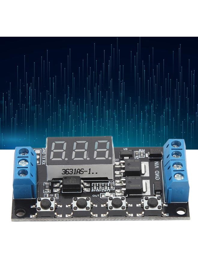 Time Delay Relay Switch Turn On Off Module 5V 12V 24V Double MOS Switch Type Trigger Cycle Timing Delay Interface Board Module