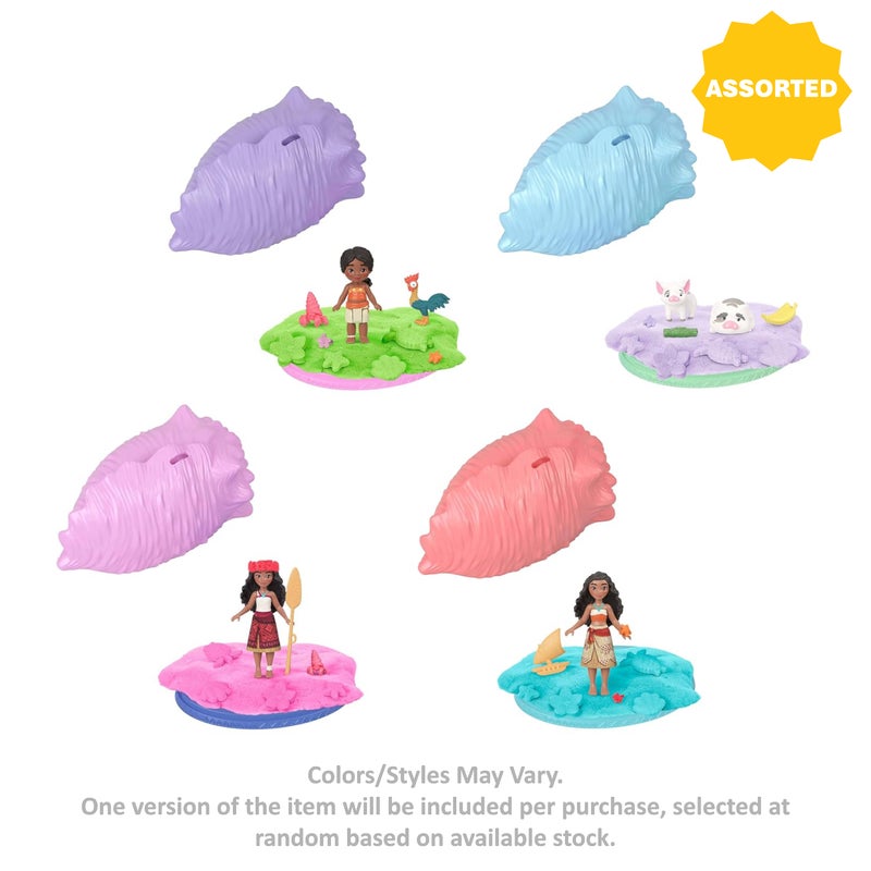 Disney Moana Ocean Shell Reveal Doll Playset (8.89 cm, Assorted)