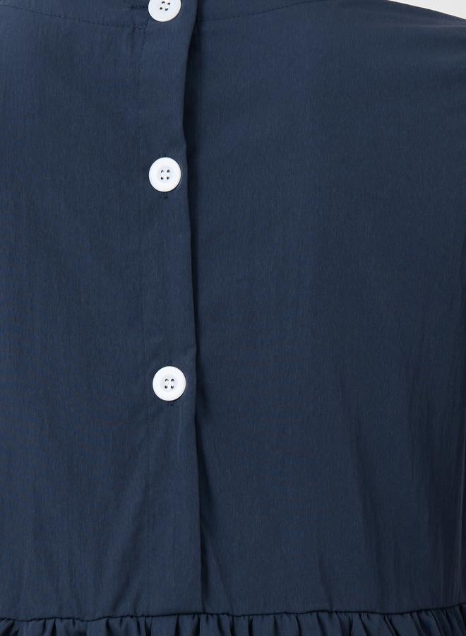 تايك تو فستان ميدي بوبلين بكسرات - Image 4