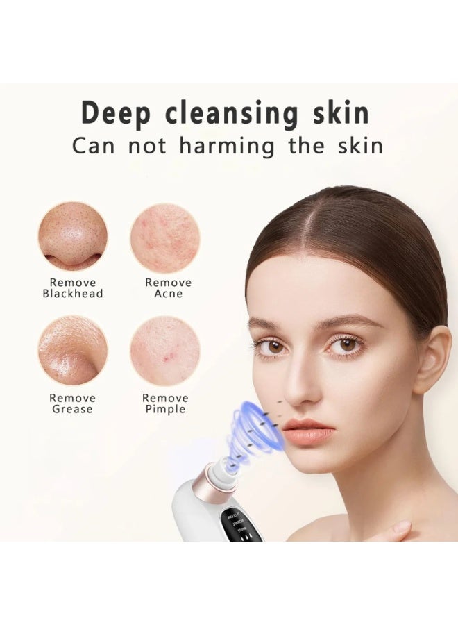 Blackhead Remover Pore Vacuum Face Cleaner Electric Pimple Acne Black Head Removal USB Rechargeable Water Cycle Black Dot Remove - Image 5