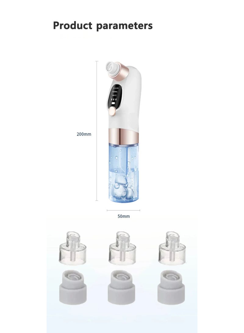 Blackhead Remover Pore Vacuum Face Cleaner Electric Pimple Acne Black Head Removal USB Rechargeable Water Cycle Black Dot Remove - Image 4