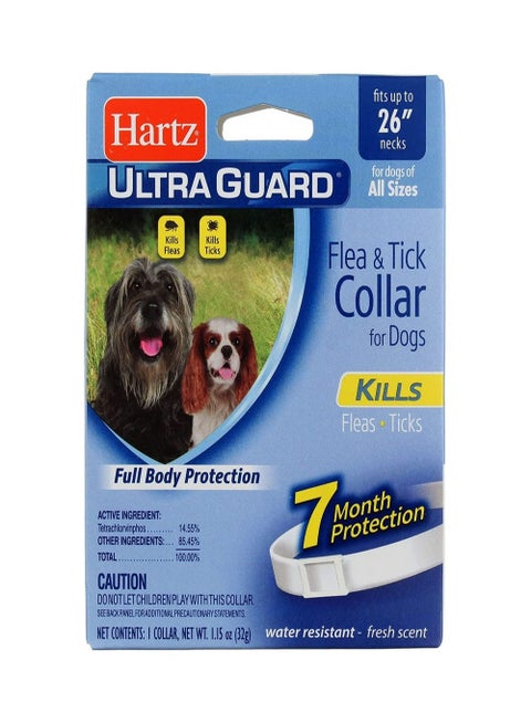 طوق ألترا جارد للبراغيث والقراد - مناسب للكلاب التي يصل طول رقابها إلى 26 بوصة.