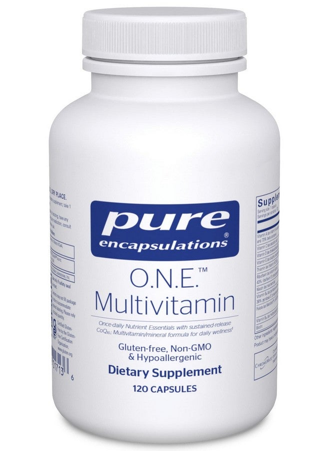 Pure Encapsulations فيتامينات متعددة من بيور إنكابسوليشنز O.N.E. - فيتامينات متعددة تؤخذ مرة واحدة يوميًا مع مركب مضاد للأكسدة ميتافولين، CoQ10، ولوتين لدعم الرؤية، الوظيفة الإدراكية، وصحة الخلايا* - 120 كبسولة - Image 1