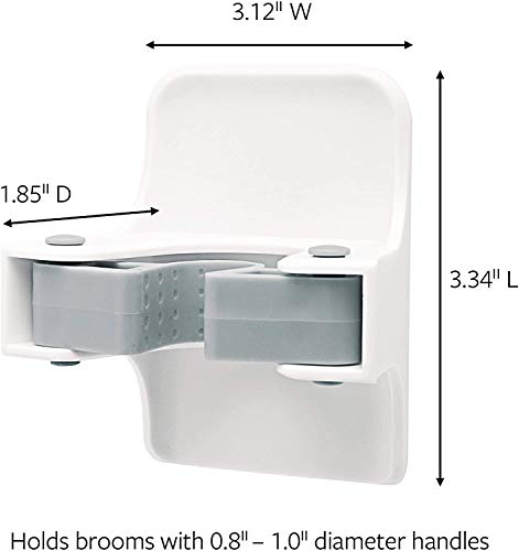 Command Broom Gripper Hook, White - Image 2
