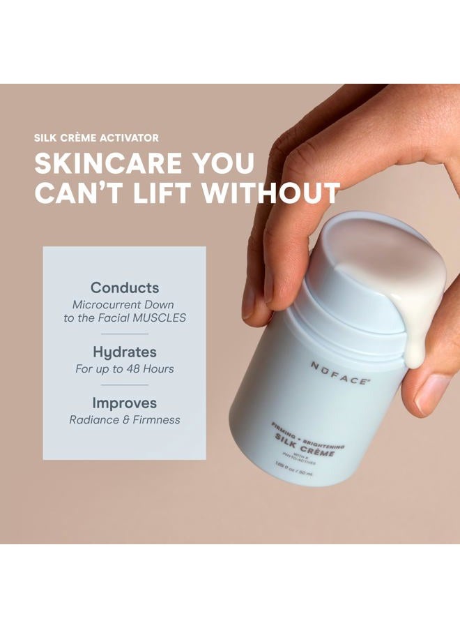 Nuface Silk Crème Activator – Firming and Brightening Serum for Facial Toning Device, 3.3 Fl Oz - Image 2