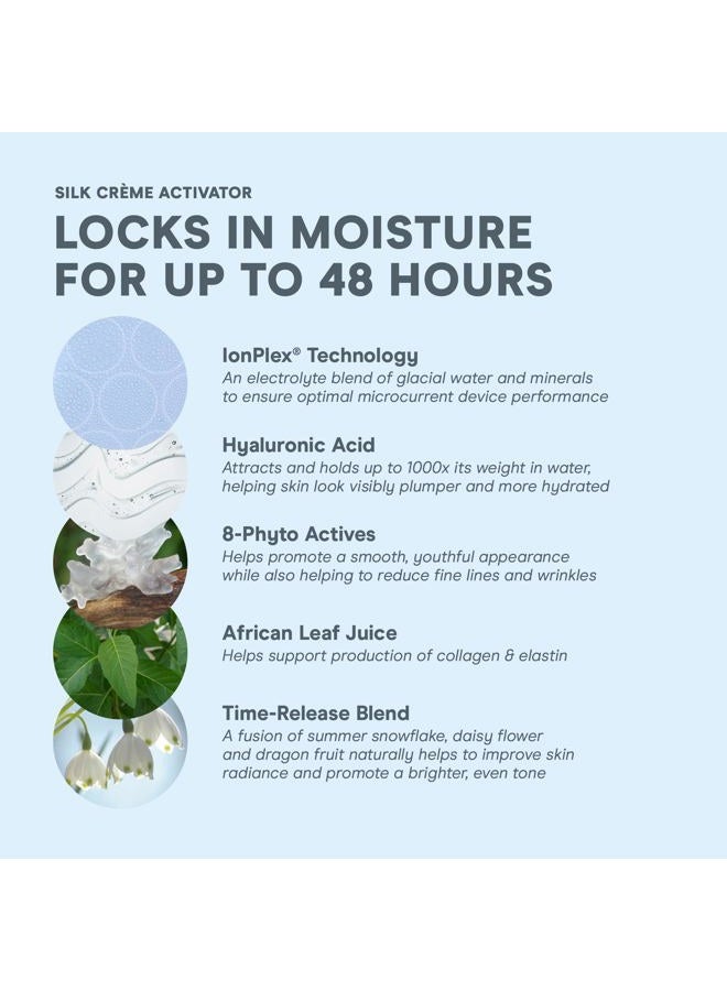 Nuface Silk Crème Activator – Firming and Brightening Serum for Facial Toning Device, 3.3 Fl Oz - Image 3