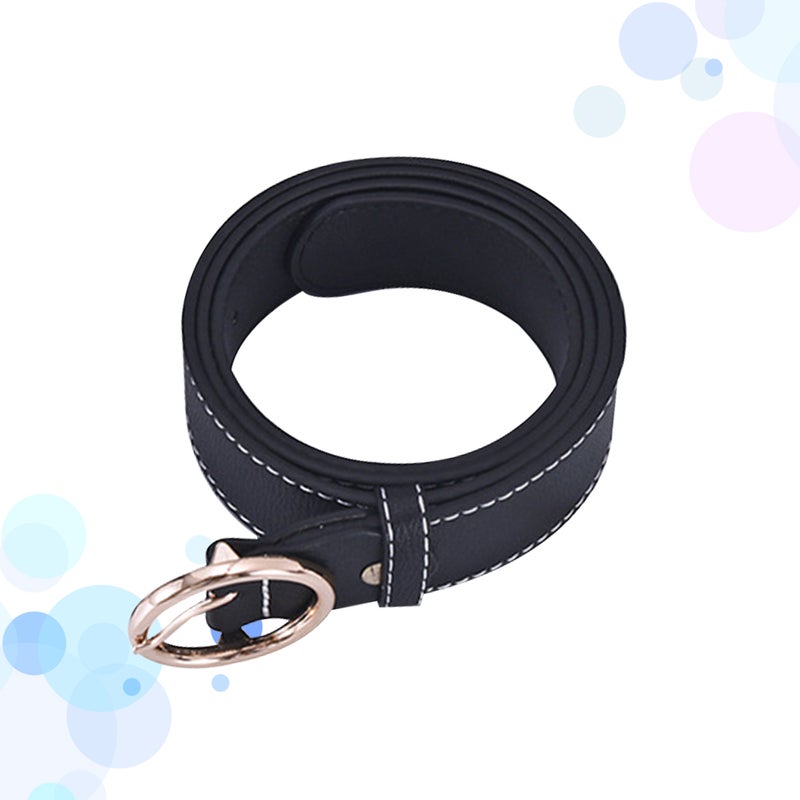 Simple Versatile Belt Women Waistband Jeans Pants Holder for Woman Girl Lady (Black, 105cm) - Image 3