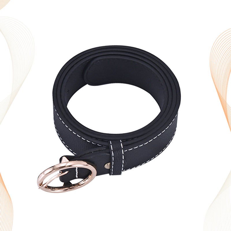 Simple Versatile Belt Women Waistband Jeans Pants Holder for Woman Girl Lady (Black, 105cm) - Image 5