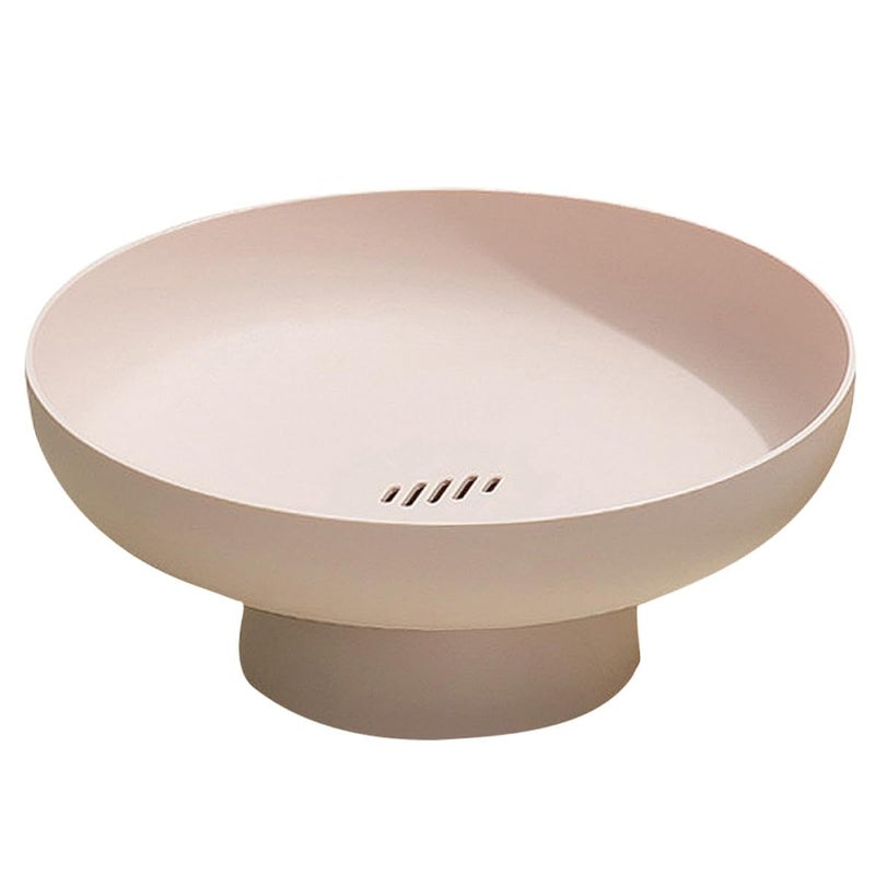 Pink Fruit Bowl with Hollow Bottom Holder Modern Kitchen Serving Tray for Party Display - Image 2