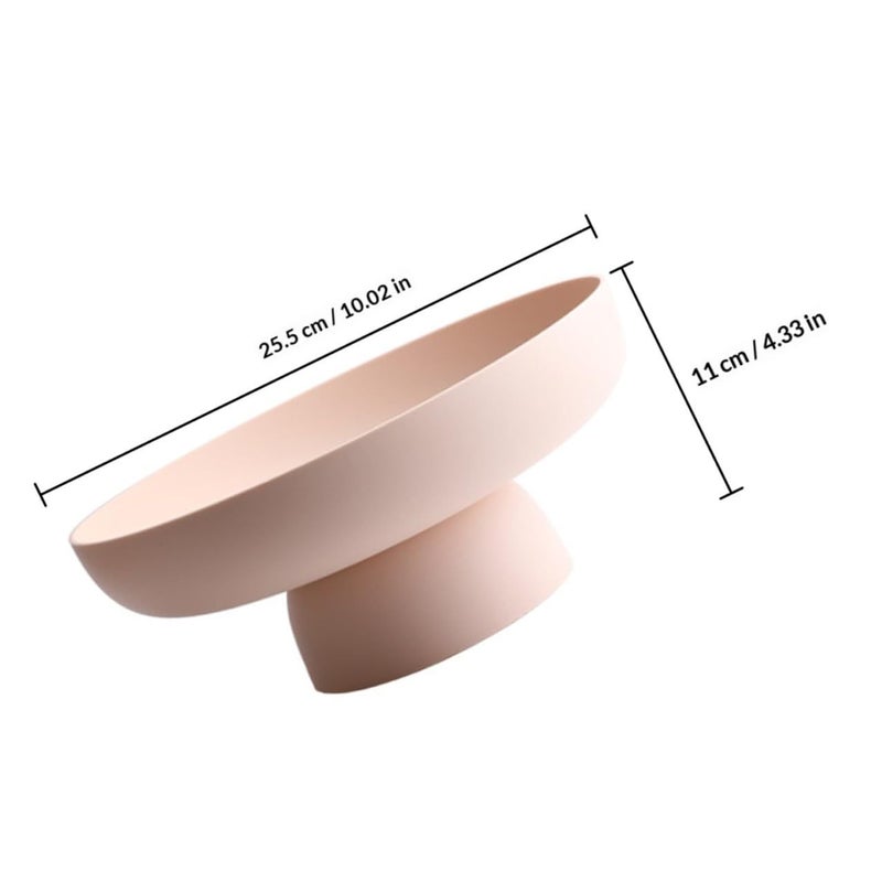 Pink Fruit Bowl with Hollow Bottom Holder Modern Kitchen Serving Tray for Party Display - Image 3