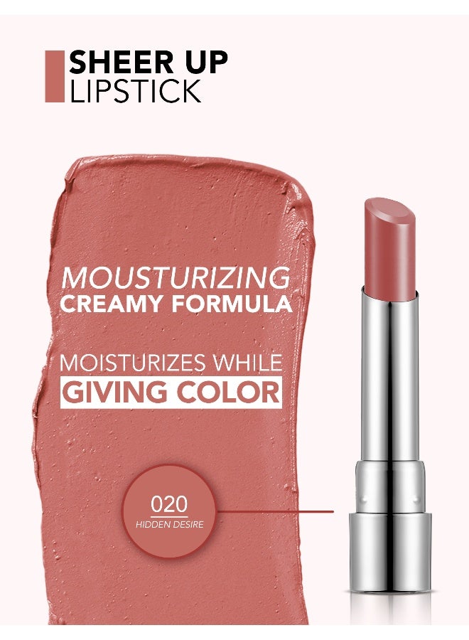 flormar Sheer Up Lipstick – 020 Hidden Desire – Semi-Transparent Moisturizing Lipstick, Glossy Color Finish, Oil-Enriched Smoothing Texture 020 Hidden Desire - Image 5