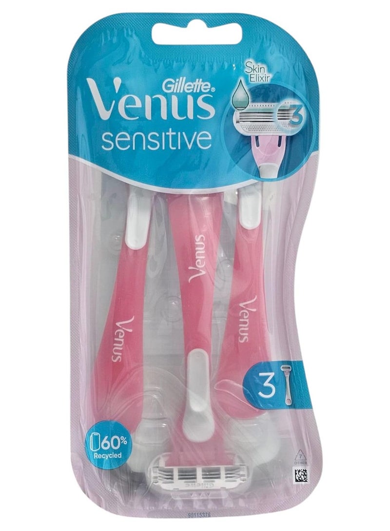 Gillette Venus Treasures Disposable Razors for Women 3 Pack