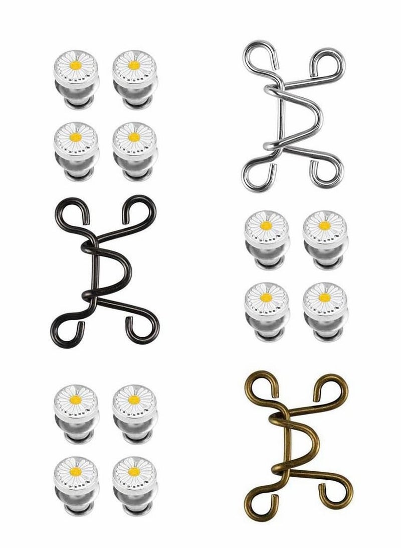 Adjustable Nail-Free Waist Buckle, Waist Buckle Extender Set Jeans Extender Waist Extender Button for Pants Jeans, The Best Tool to Tighten Pants and Skirts 3 Set - Image 1