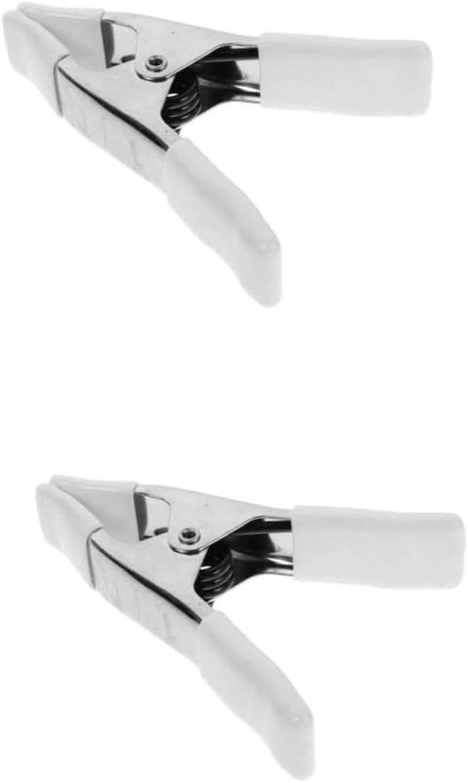 2 Sets Heavy Duty Spring Clamps Versatile Plastic Backdrop Clips for DIY Projects Woodworking and Wedding Decorations Secure Grip - Image 1