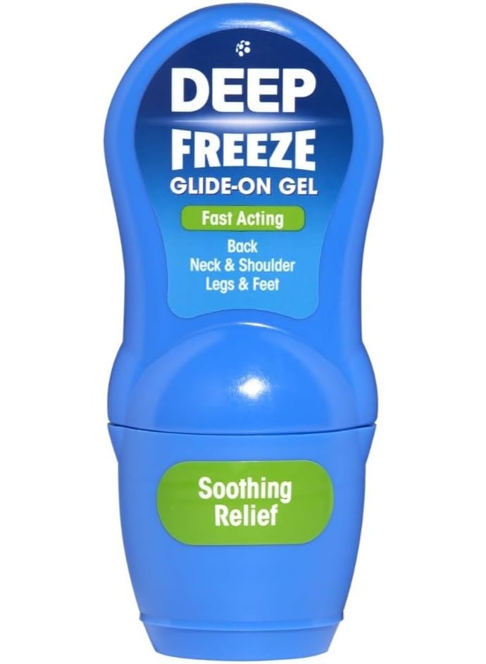 Deep Freeze Muscle Message Plus Gel Glide on Cool Lotion Pain Relief 50g - Image 1