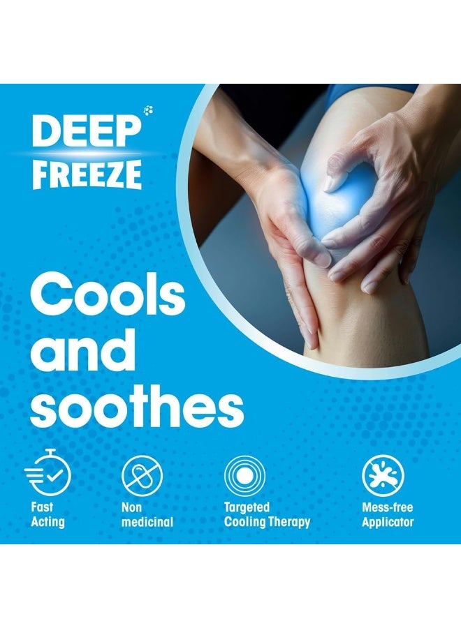 Deep Freeze Muscle Message Plus Gel Glide on Cool Lotion Pain Relief 50g - Image 5