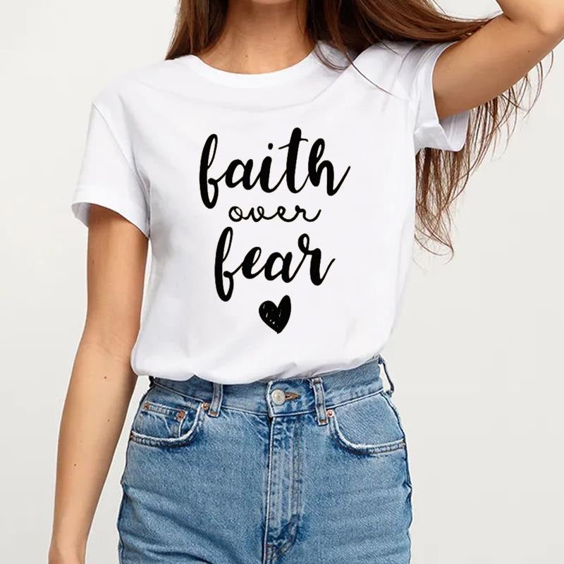 2023 Simple Aesthetic City Sin Shrimp Crewneck Printed T-shirt Short Sleeve Women's - Image 4