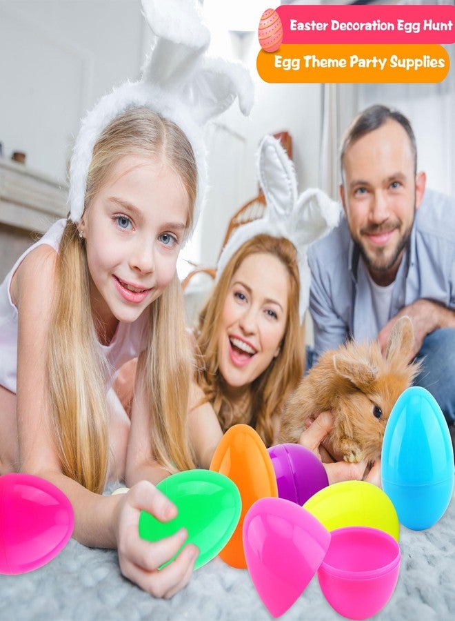 Haconba 30 Pieces 5 inch Easter Eggs Large Colorful Plastic Fillable Easter Eggs for Egg Hunt Game Easter Party Favors Supplies Decoration, 6 Colors - Image 3
