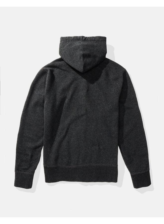 American Eagle AE Graphic Heather Zip-Up Hoodie  - Image 3