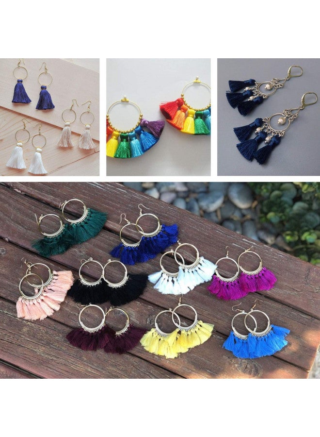 ALEXCRAFT Wholesale Mini Tassel Charms Tiny Short Cotton Thread Tassels Bulk for Crafts and Jewelry Making (95-100PCS - Image 4