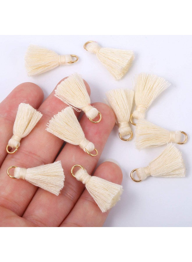 ALEXCRAFT Wholesale Mini Tassel Charms Tiny Short Cotton Thread Tassels Bulk for Crafts and Jewelry Making (95-100PCS - Image 3