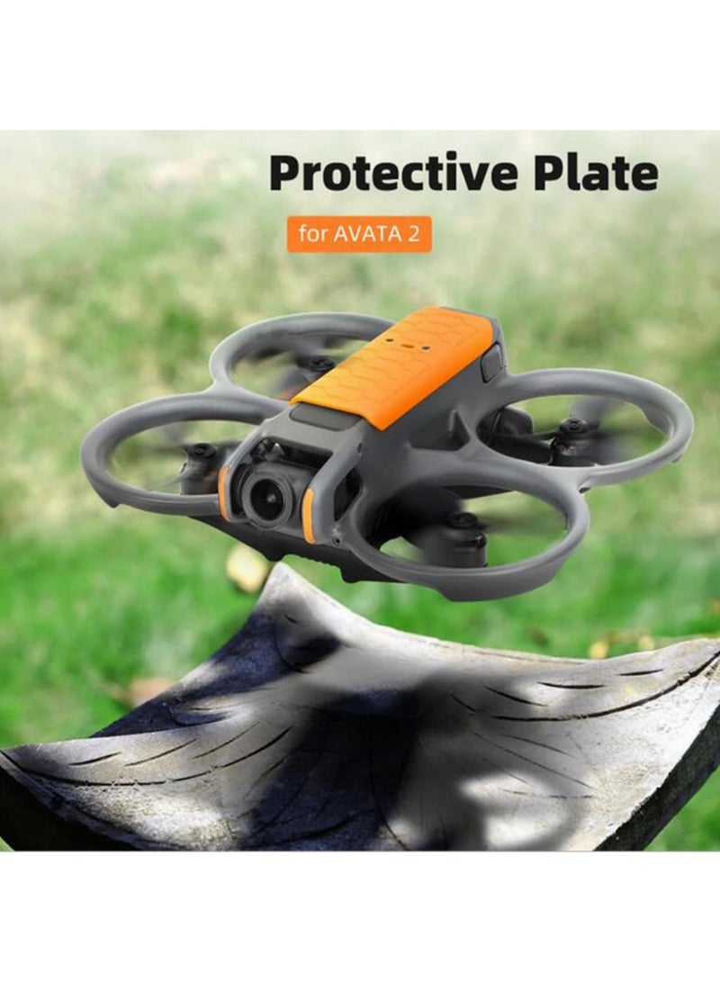 For DJI Avata 2 Back Protection Plate TPU Anti-scratch Anti-collision Drone Top Protective Board For DJI Avata 2 Accessories Orange - Image 4